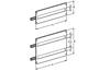 Moodulpaneel EUPM, punched, 600Wx400H| 2x 24M, incl. accessories, mounting rail, ETA, hall