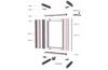Pöördraam EUTR, HE40/H2000, Ø3mm double bar locking system, incl. hinges 110°opening, C3M| epoxy resin layer, hall
