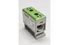 Hargnemisklemm Al/Cu TBA, 1P (2holes) 2.5-50mm² 145/160A 1000VAC/1500VDC, 35mm DIN-rail, Koral, green