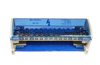 Klemmplokk UK, Cu, 125A 500V, N 2x (25mm², 3x 16mm², 11x 6mm²), TS35, paigaldusplaadile
