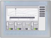 Simatic HMI, KTP1200 Basic, basic panel, key ˄ touch, 12" TFT display, 65536 colors, Profibus interface, config. WINCC SIC V13/ Step7 Basic V13, open source SW, 24VDC, IP65, Siemens