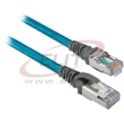 Patch Cord EtherNet, unshielded twisted pair, 4x2x24AWG, RJ45 » RJ45, PVC, 4m, teal