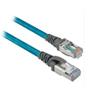 Patch Cord  EtherNet™, RJ45 plug » RJ45 plug, unshielded twisted pair, teal PVC cable 2m, Allen-Bradley