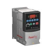 AC Drive PowerFlex4, 0.2kW 1.5A 240VAC, LED display, fixed digital keypad, RS485, Allen-Bradley