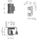 Hinge Corner 3-190, opening angle 180°, hardened steel pin, left, right mounting, plate 1.0..1.5mm, Industrilas, chrome