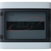 SM Distribution Box Vortex, 18M, 1500VAC/DC, PEN 18^18, 286x411x138mm, PC/ABS, -25..60°C, UV-stable, HF, cl. II, IP65 IK10, Maxpro, transparent^grey