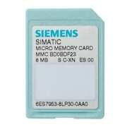 Simatic S7, Micro Memory Card P. S7-300/C7/ET 200, 3.3VNFlash, 2Mbytes, Siemens