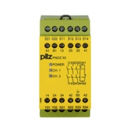 Safety relay PNOZ X, PNOZ X4 24VDC 3n/o 1n/c, Monitoring of E-STOP, safety gate, light grid, Pilz
