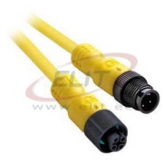 Sensor/Actuator Cable 889D, M12 4pin socket » M12 4pin plug, 4A 250V, -20..105°C, PUR, L5m, IP68, yellow