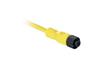 Sensor/Actuator Cable 889D, M12 4pin plug », 4A 250V, 20..105°C, L10m PVC cable, IP69K, Nema6P, yellow