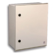 Enclosure BRES, 400Wx400Hx200D, opaque door| opening 180°, -50..80°C, fiberglass reinforced polyester (PRFV), UV resistance, IP66 IK10, grey