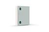Enclosure E COR, 800Wx1000Hx400D, plain door, mounting plate, 2x gland plate 310x110, 2x lock w. ø3mm double bar key, C3M| epoxy resin layer, IP66 IK10, Nema4, grey