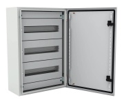 Chassies ECMI, 3x 26M, 600Wx600H, incl. frame, front panel w. modular slots, zincpassivated TS35, mounting accessories, C3M| epoxy resin layer, grey