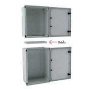 Coupling Flange w. gasket for BRES side connection, grey