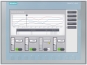 Simatic HMI, KTP1200 Basic, basic panel, key ˄ touch, 12" TFT display, 65536 colors, Profibus interface, config. WINCC SIC V13/ Step7 Basic V13, open source SW, 24VDC, IP65, Siemens