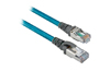 EtherNet Cables, 4conductors, RJ45, Teal Robotic TPE, UL CMB, CMX, cUL, CMG, standard TIA 568-B, Rockwell Automation